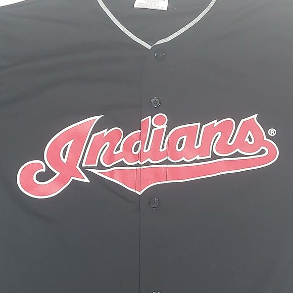Cleveland Indians Size XL Corey Kluber 28 MLB Black SGA Drug Mart Logo Jersey - Picture 2 of 8